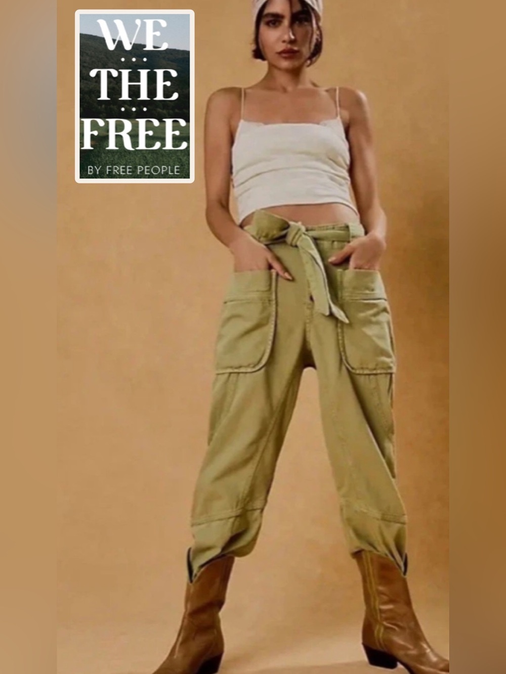 🆕 We The Free Mai Tai Jogger Jeans | Size XL | Sage Green